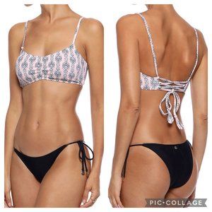 Eberjey Geo Garden Nadia Bikini Top S/P NWT